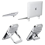 Nillkin 2 Pezzi Mini Supporto per Laptop per MacBook e Notebook, Supporto per Laptop Pieghevole Regolabile con Pad in Silicone ...
