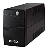 Nilox, UPS Premium Line Interactive 1200VA, Stabilizzatore di Tensione Tramite AVR, Protegge Computer e Periferiche dai Blackout e Disturbi della ...