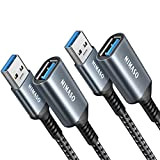 NIMASO Cavo Prolunga USB 3.0 [2Pezzi/1M+2M],Cavo USB Maschio e Femmina 5Gbps Cavo Estensione USB 3.0 per Chiavetta USB,Hub USB,Disco Rigido ...