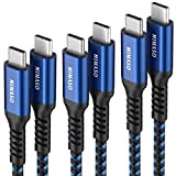 NIMASO Cavo USB C a USB C (3 Pezzi ：0.3M+1M+2M), USB Type C Ricarica Rapida per MacBook,Macbook Air 2018,Dell XPS,Samsung ...