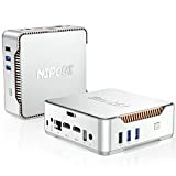 NiPoGi Mini PC,Intel Celeron N5105 up to 2.9GHz,16GB RAM+512GB M.2 SSD, Windows 11 Pro Mini Computer,Support 2.5" SATA SSD,WiFi 2.4G/5G,Bluetooth4.2,Triple ...