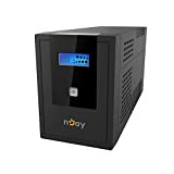 nJoy Cadu 2000VA Gruppo di Continuità Line Interactive UPS 1200 Watt, Display LCD, AVR, 4 Uscite Schuko, HID USB, RJ45/RJ11 ...