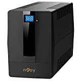 nJoy Horus Plus 2000VA, Gruppo di Continuità Line Interactive UPS, 1200 Watt, Display LCD, Touch Screen, AVR, USB, 4 Uscite ...