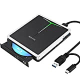 NOLYTH Blu Ray DVD CD Drive USB 3.0 USB-C Esterno Blu Ray Masterizzatore Writer 3D BD Slimline Bluray Drive Drive ...
