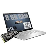 Notebook Asus I5 Display Led Full HD 15.6" Slim Silver Cpu Intel quad core i5-1035G1 10th gen. fino a 3,6Ghz ...