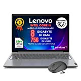 Notebook Lenovo SSD Intel i5 4 Core, Display FULL HD 15,6, Ram 8Gb DDR4 , SSHD da 756Gb, wifi, Bt, ...