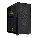 Noua Fobia L7 Nero Case Micro-ATX per PC Gaming Mini Tower 0.60MM SPCC Ventola White RGB Rainbow Frontale Mesh & ...