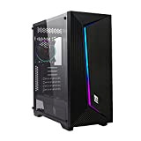 Noua Iron V8 Nero Case ATX PC Gaming 0.60MM SPCC 3*USB3.0/2.0 Front Mesh Ventola Black PWM Dual Halo Slim RGB ...