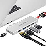 NOV8Tech USB C a HDMI Hub 7in2 Dongle adattatore per MacBook Air 2020 M1 2020/2018 argento e MacBook Pro 2020 ...