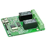 Numato Labs Modulo relay USB (2 canali, 5 V USB Powered Relay)
