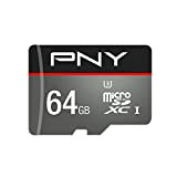 [Nuova versione]PNY Scheda di memoria MicroSDXC Turbo 64 GB 100MB/s Classe 10 UHS-1 U3 con adattore