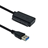 NUZAMAS USB 3.0 a SATA SSD HardDisk Adapter, si collega a dischi rigidi da 2,5 pollici, CD e DVD, cavo ...