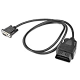 NXACETN Adattatore Diagnostico per Auto Interfaccia OBD USB Cavo OBD2 da 16 Pin A DB9 RS232 Nero