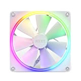 NZXT F140 RGB Fans - RF-R14SF-W1 - Personalizzazione avanzata dell'illuminazione RGB - Raffreddamento silenzioso - Singola (ventola RGB e controller ...