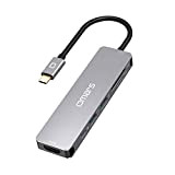 Omars Hub USB C Power Delivery 100W, Adattatore 6 in 1 da USB C a HDMI 4K, lettura di carte ...