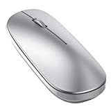 OMOTON Mouse Bluetooth Wireless Argento Compatibile con iPad e iPhone (iPadOS 13/ iOS 13 o successiva), MacBook, Windows e Android, ...