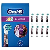 Oral-B Testine Spazzolino Elettrico Bambini Disney Frozen, Confezione Da 8 Pezzi, Bianco, ‎27 x 14.1 x 2 cm; 54 grammi
