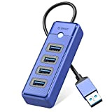 ORICO 4 porte USB HUB 3.0, USB Splitter per laptop con cavo da 0.15m, Multi USB Adattatore, trasferimento dati veloce ...