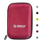 ORICO Custodia Hard Disk Esterno Disco Protettiva per Rigido 2.5 - Scatola di archiviazione su disco rigido, Scatola portaoggetti digitale(Rosso)