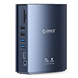 ORICO Docking Station 15 in 1 USB C Supporta Dual Screen 4K a 60Hz Esteso e Mirroring (Adatto con Apple ...