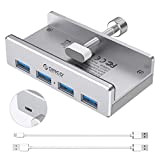 ORICO Powered Hub USB Type C a USB 3.0 Adapter con 4 Porte USB 3.0, Compatto salvaspazio montabile in Alluminio ...