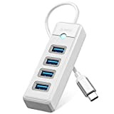 ORICO USB C Hub, 4 porte USB 3.0 Tipo C Adattatore, Sdoppiatore USB per laptop, telefono cellulare, tablet con cavo ...