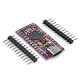 OSOYOO Pro Micro Development Board ATMEGA32U4 5V/16MHZ Microcontrollore USB-C per Arduino Micro Leonardo Bootloader con 2 row pin header
