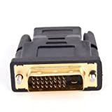 OUTLETISSIMO® Adattatore Convertitore da DVI-D dual link 24+ 1 pin maschio a HDMI femmina ET76