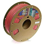 OVERTURE Filamento Matte PLA 1.75mm, Opaco PLA Roll 1kg Bobina(2.2lbs), Precisione Dimensionale +/- 0.03 mm, per Stampante 3D (Rosso)