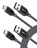 [Pack da 2 Cavi] Anker Powerline+ Cavo USB-C a USB A 2.0 (180 cm) - Cavo Premium Per Samsung Galaxy ...