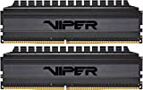 Patriot Viper Blackout RAM Series DDR4 32GB (2 x 16GB) 3000MHz C16 Kit di Memoria Gaming XMP 2.0 Nero
