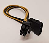 PC24 Shop & Service Adapter 1 x 12 V Molex femmina a 1 x 6 pin PCIe | Cavo di ...
