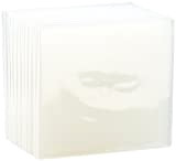 Pearl Dvd Copertina Morbida Sottile: Doppio CD Slim Soft Box in Un Set di 10, 7 mm, Trasparente (Softbox CD)