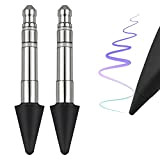 Penna sottile 2 punte {2 confezioni} di ricambio adatta per Surface Slim Pen 2, pennino di ricambio in tempo reale ...