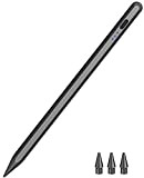 Penna Stilo per iPad 2018-2022, Ricarica Rapida con Sensibilità All"inclinazione & Palm Rejection, Magnetico Pencil Compatibile con iPad Air 3/4/5, ...