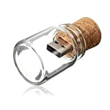 Pennetta USB 16GB Chiavetta USB 3.0 Bicchiere Drift Bottle Pendrive Kepmem Carino Vaso Chiave USB Creativo Penna USB Pratiche Pennina ...