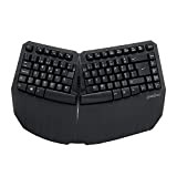 Perixx PERIBOARD-613B Mini Wireless Ergonomic Keyboard with Dual Mode 2.4G and Bluetooth, Compatible with Windows 10 and Mac OS X ...