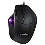 Perixx PERIMICE-520 - Mouse ergonomico trackball cablato, angolo regolabile, livello 2 DPI, colore: Nero