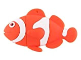 Pesce Acquario Mare 16 GB - Fish Orange - Chiavetta Pendrive - Memoria Archiviazione dei Dati - USB Flash Pen ...
