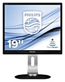 Philips 19P4QYEB Monitor 19" LED IPS, Flicker Free, 5:4, 1280 x 1024, 5 ms, Display Port, DVI, VGA, USB, Regolabile ...