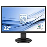 Philips 221B8LJEB Monitor, 22" LED, Full HD, HDMI, Display Port, DVI, VGA, Hub USB, 1ms, Regolabile in Altezza, Girevole, Pivot, ...