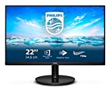 Philips 221V8LD - Monitor FHD da 22", 75 Hz, 4 ms, VA, Adaptive SYNC, Flickerfree (1920 x 1080, 250 CD/m², ...