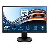 Philips 243S7EHMB Monitor 24" LED IPS, Full HD, 3 Side Frameless, Regolabile in Altezza, Girevole, Pivot, Inclinabile, Casse Audio Integrate, ...