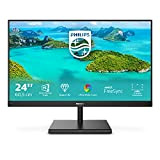 Philips 245E1S Gaming Monitor 24" LED IPS 2K Freesync a 75 Hz, 2560 x 1440, Ultra Wide Color, 4ms, 3 ...