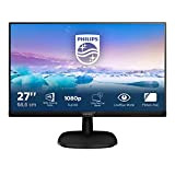 Philips 273V7QDAB Monitor 27" LED IPS Full HD, 4 ms, 3 Side Frameless, Low Blue Mode, Flicker Free, HDMI, DVI, ...