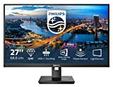 Philips 276B1 - Monitor da 68 cm (27 pollici), QHD, HDMI, Displayport, USB-C, RJ45, Hub USB, 2560 x 1440, 75 ...