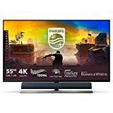 Philips 558M1RY 55" Console Gaming Monitor, Freesync 120 Hz, Audio Bowers & Wilkins, 4K, HDR 1000 Certificato, Ambiglow, Low Input ...