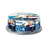 Philips CR8D8NB25/00 CD-R, 90 minuti, 800 MB, Confezione da 25 Pezzi