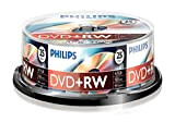 Philips DVD+RW 4.7 GB, 120 minuti, 4X, Confezione da 25 Pezzi