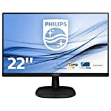 Philips Monitor 223V7QDSB LED IPS Full HD, 22", 1920 x 1080, 5 ms, 3 Side Frameless, Cornici Sottili, Flicker Free, ...